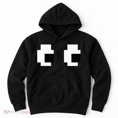 Retro Arcade Game Ghost Eyes Halloween Group Costume Hoodie