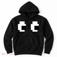 Retro Arcade Game Ghost Eyes Halloween Group Costume Hoodie thumb 0