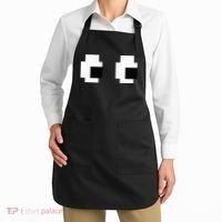 Retro Arcade Game Ghost Eyes Halloween Group Costume Apron thumb 2