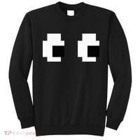 Retro Arcade Game Ghost Eyes Halloween Group Costume Sweatshirt thumb 0