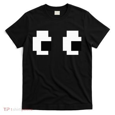 Retro Arcade Game Ghost Eyes Halloween Group Costume T-Shirt