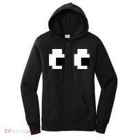 Retro Arcade Game Ghost Eyes Halloween Group Costume Women's Hoodie thumb 0
