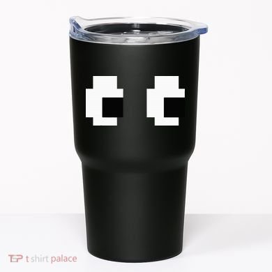 Retro Arcade Game Ghost Eyes Halloween Group Costume Tumbler