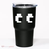 Retro Arcade Game Ghost Eyes Halloween Group Costume Tumbler thumb 0