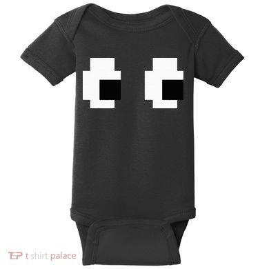 Retro Arcade Game Ghost Eyes Halloween Group Costume Baby Bodysuit