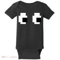 Retro Arcade Game Ghost Eyes Halloween Group Costume Baby Bodysuit thumb 0
