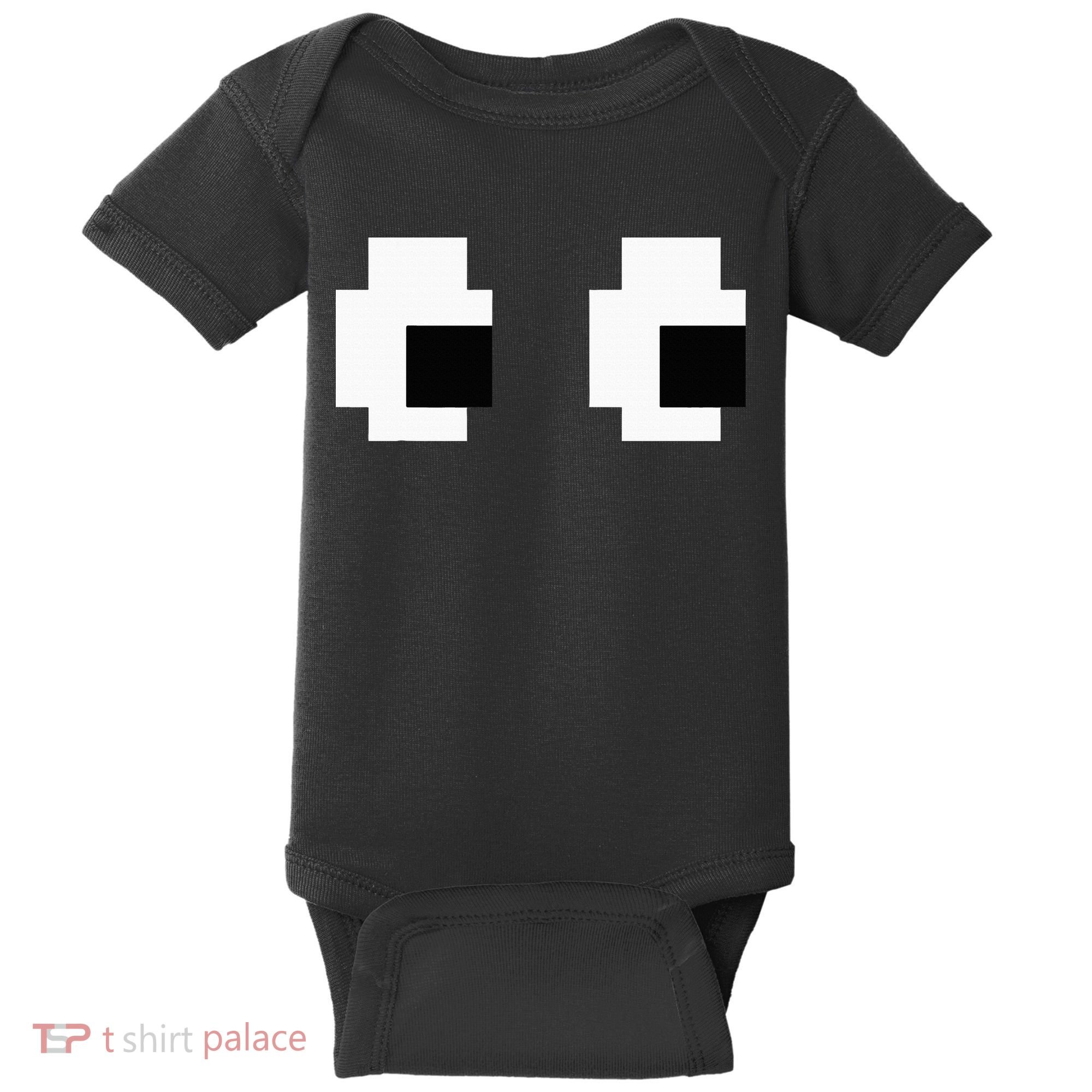 Retro Arcade Game Ghost Eyes Halloween Group Costume Baby Bodysuit