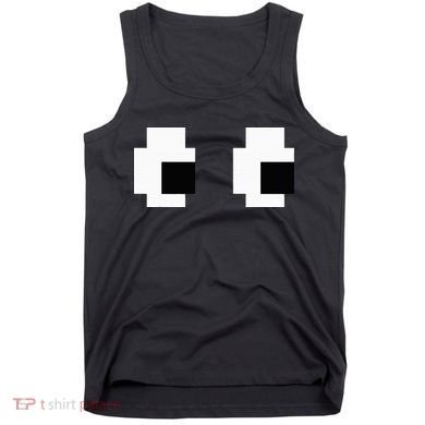 Retro Arcade Game Ghost Eyes Halloween Group Costume Tank Top