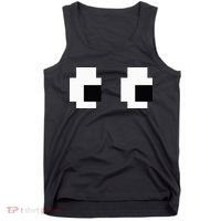 Retro Arcade Game Ghost Eyes Halloween Group Costume Tank Top thumb 0