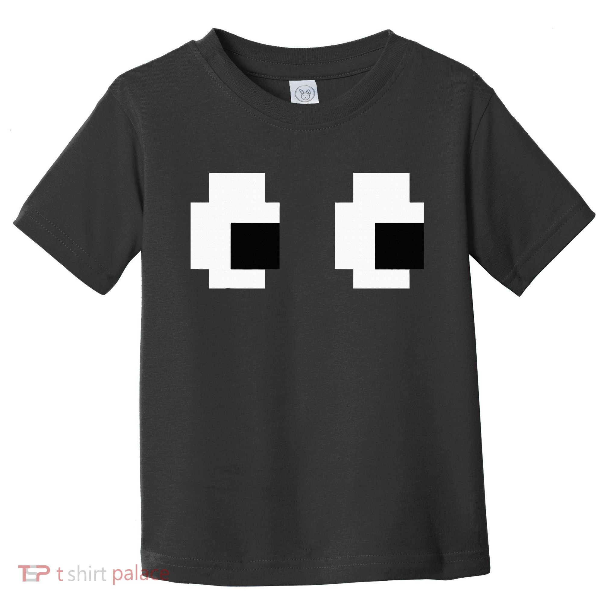 Retro Arcade Game Ghost Eyes Halloween Group Costume Toddler T-Shirt