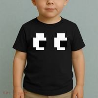 Retro Arcade Game Ghost Eyes Halloween Group Costume Toddler T-Shirt thumb 2