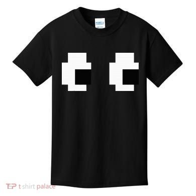 Retro Arcade Game Ghost Eyes Halloween Group Costume Kids T-Shirt
