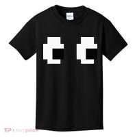 Retro Arcade Game Ghost Eyes Halloween Group Costume Kids T-Shirt thumb 0