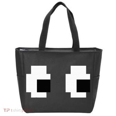 Retro Arcade Game Ghost Eyes Halloween Group Costume Tote Bag