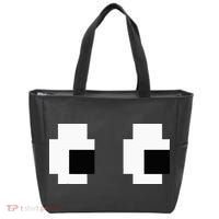 Retro Arcade Game Ghost Eyes Halloween Group Costume Tote Bag thumb 0