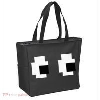 Retro Arcade Game Ghost Eyes Halloween Group Costume Tote Bag thumb 2