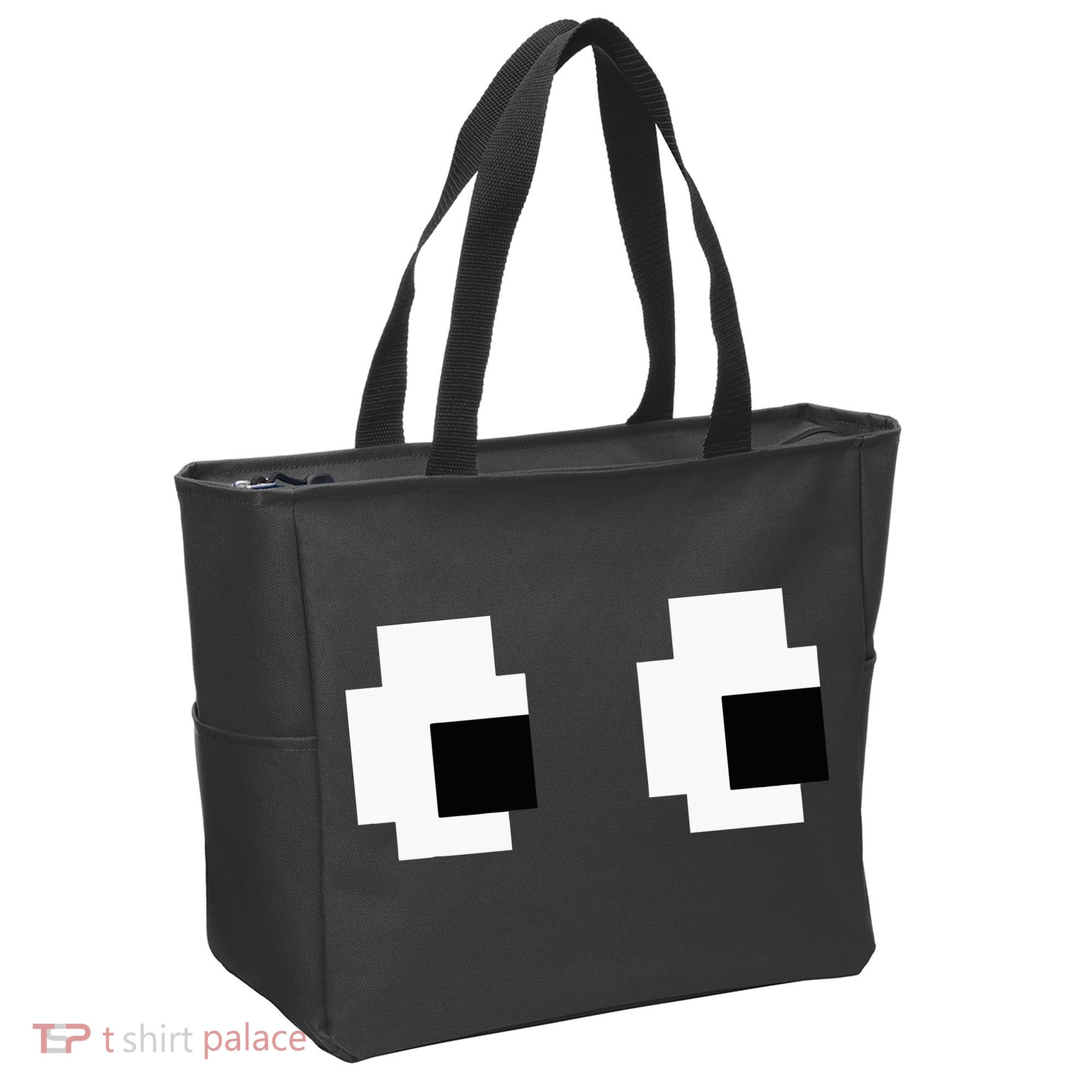 Retro Arcade Game Ghost Eyes Halloween Group Costume Tote Bag