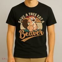 Raunchy Adult Humor Funny Beaver Tree Lover Gag Saying T-Shirt thumb 3