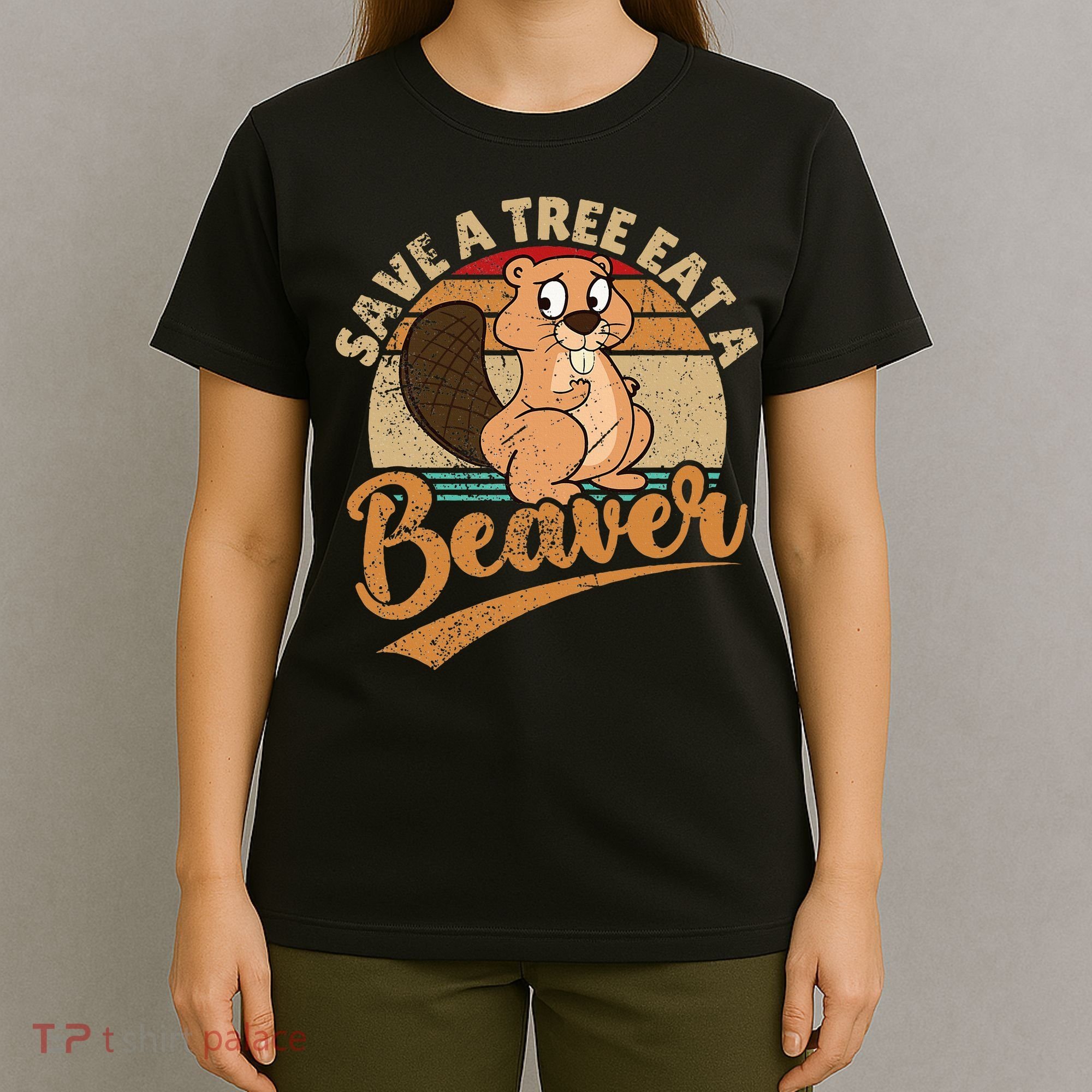 Raunchy Adult Humor Funny Beaver Tree Lover Gag Saying T-Shirt
