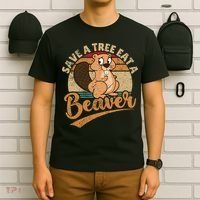 Raunchy Adult Humor Funny Beaver Tree Lover Gag Saying T-Shirt thumb 6