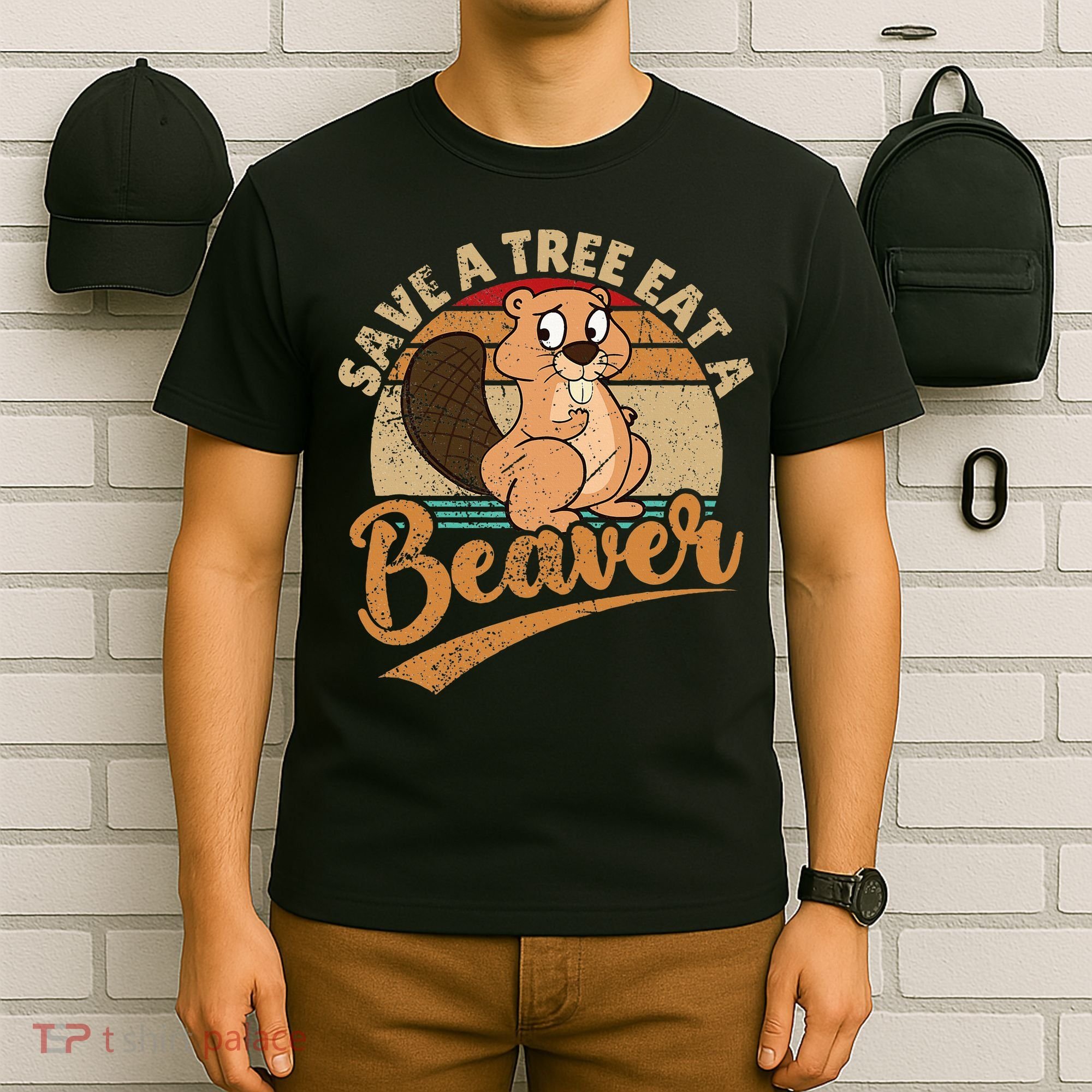 Raunchy Adult Humor Funny Beaver Tree Lover Gag Saying T-Shirt