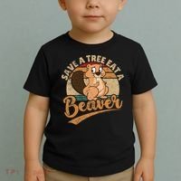 Raunchy Adult Humor Funny Beaver Tree Lover Gag Saying Toddler T-Shirt thumb 2