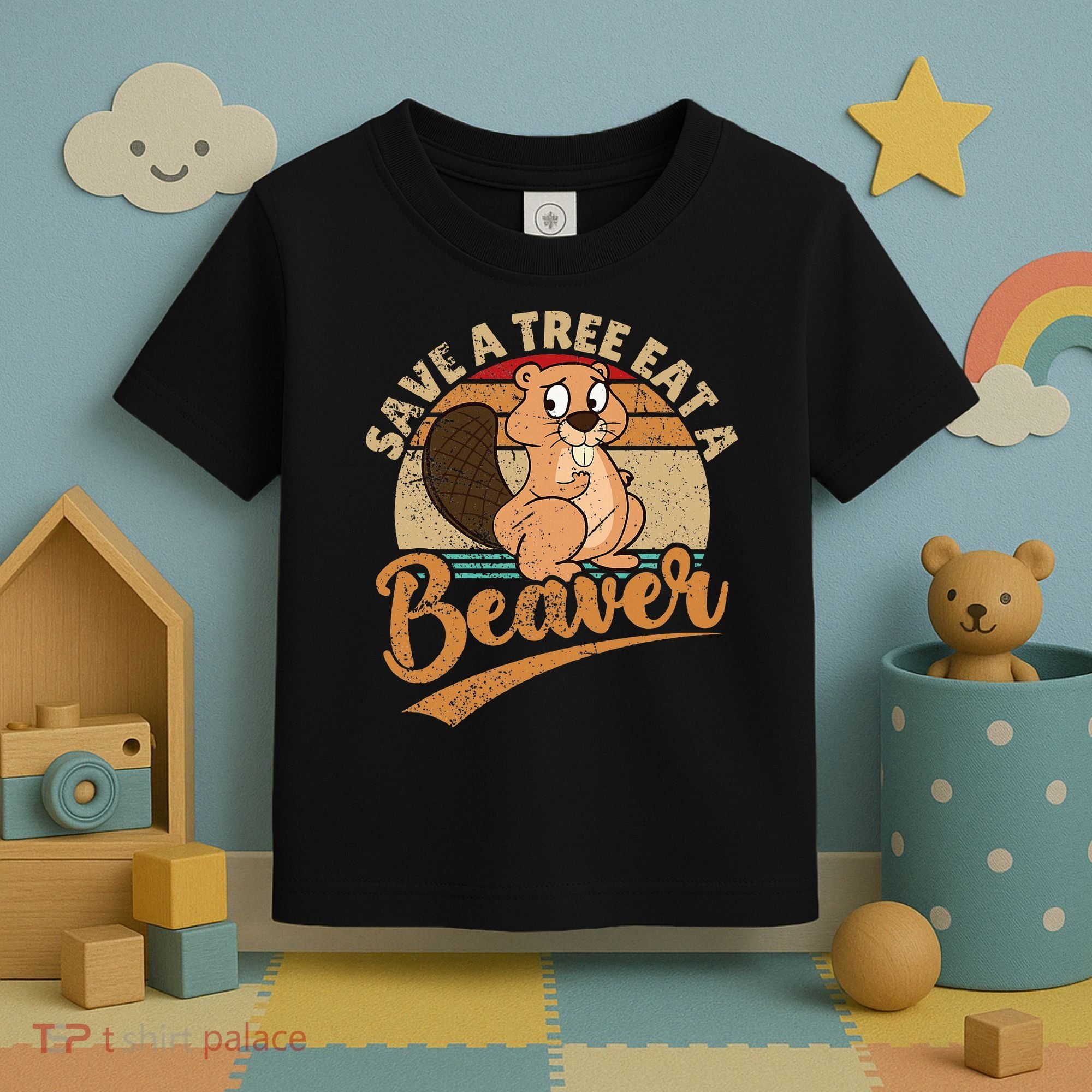 Raunchy Adult Humor Funny Beaver Tree Lover Gag Saying Toddler T-Shirt