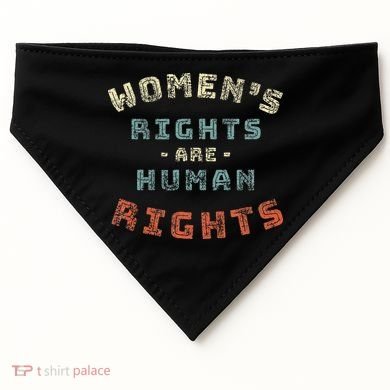 Rights Are Human Rights Feminist USA-Made Doggie Bandana