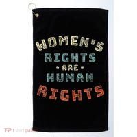 Rights Are Human Rights Feminist Golf Towel thumb 0