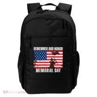 Remember And Honor Memorial Day Usa Flag Backpack thumb 0