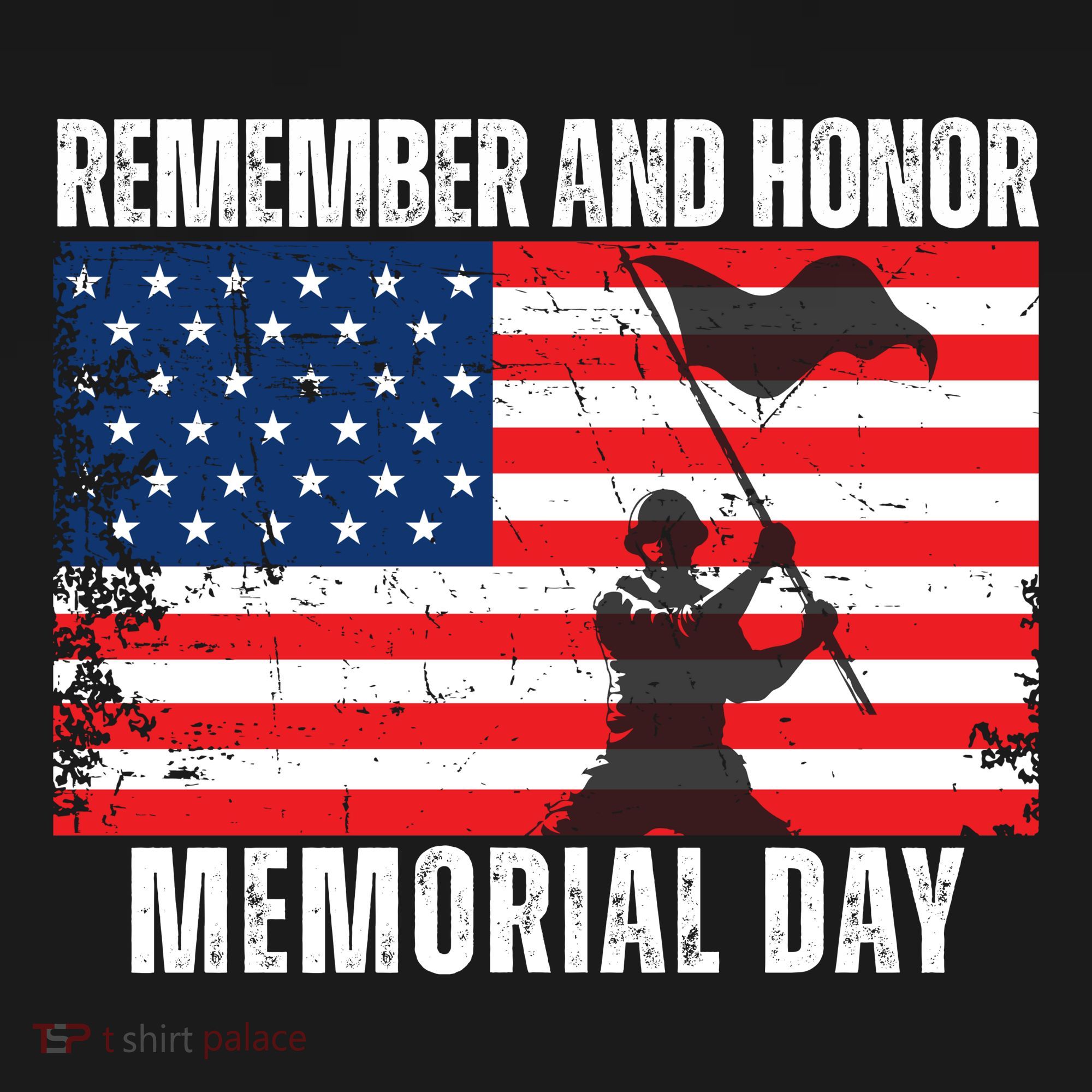 Remember And Honor Memorial Day Usa Flag Backpack