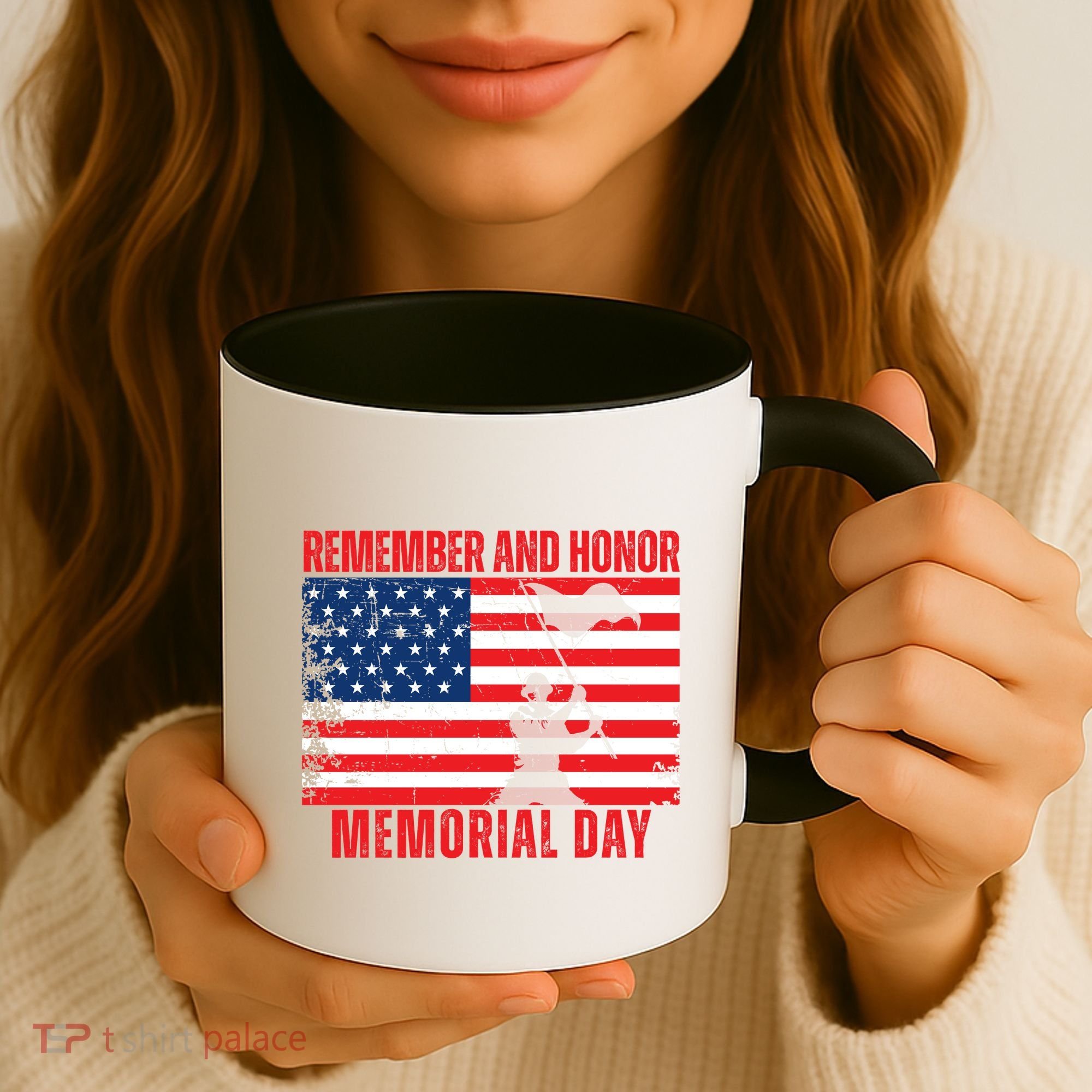 Remember And Honor Memorial Day Usa Flag Coffee Mug