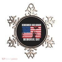 Remember And Honor Memorial Day Usa Flag Ornament thumb 0