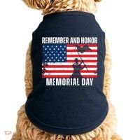 Remember And Honor Memorial Day Usa Flag Doggie Tank thumb 0