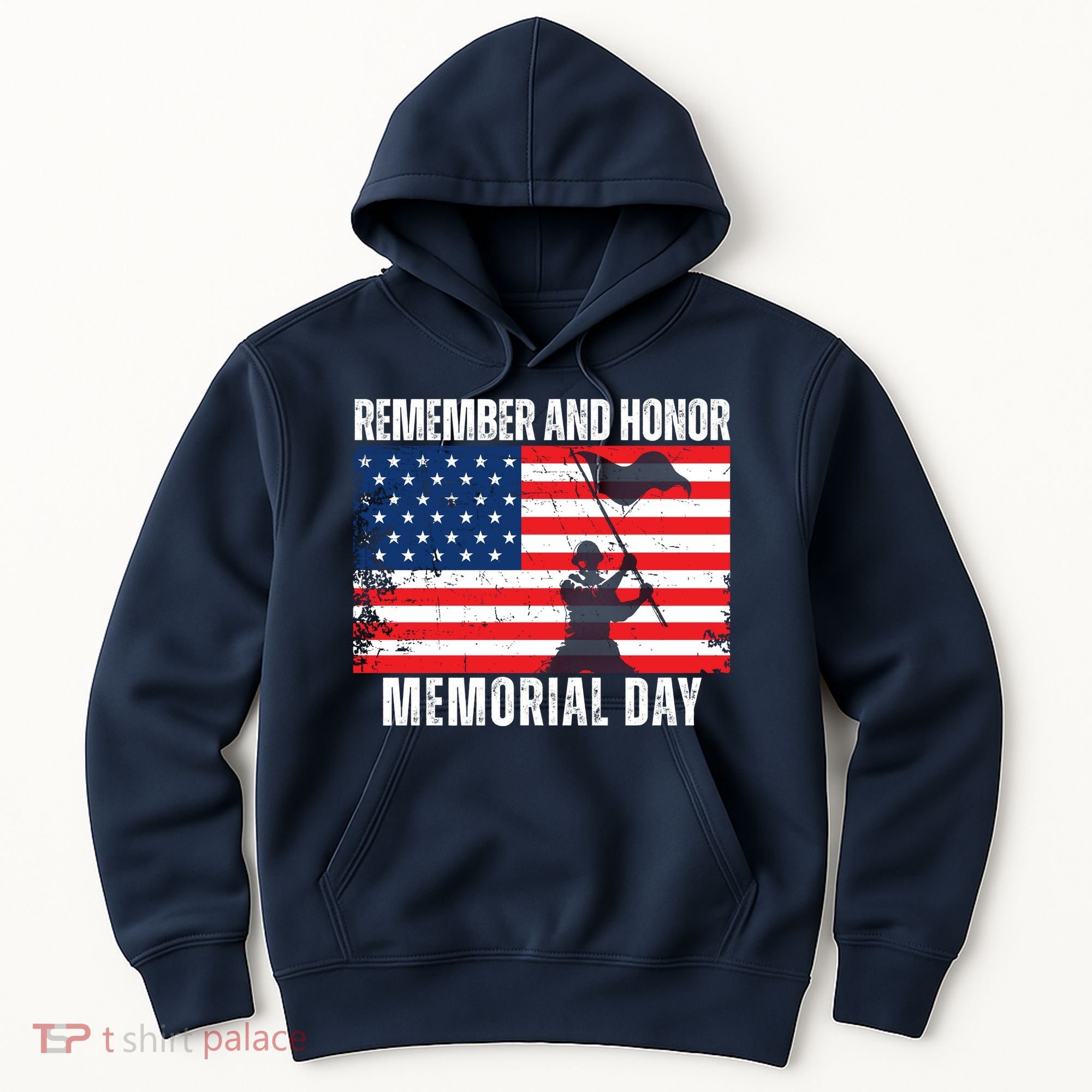 Remember And Honor Memorial Day Usa Flag Hoodie
