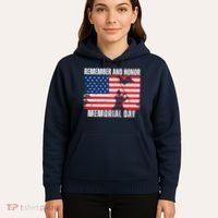 Remember And Honor Memorial Day Usa Flag Hoodie thumb 5