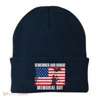 Remember And Honor Memorial Day Usa Flag Beanie thumb 0