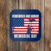 Remember And Honor Memorial Day Usa Flag Coaster thumb 0