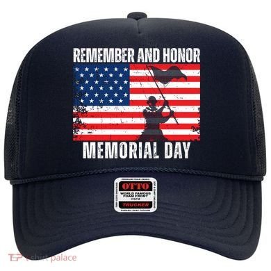 Remember And Honor Memorial Day Usa Flag Hat