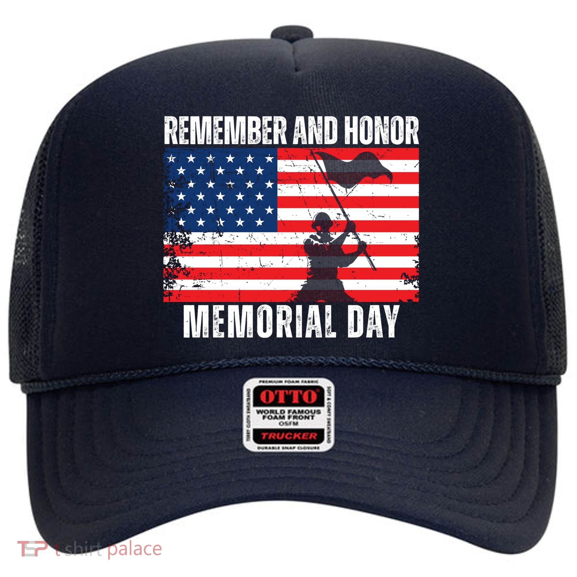 Remember And Honor Memorial Day Usa Flag Hat