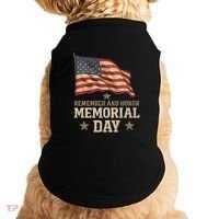 Remember and Honor Memorial Day Doggie Tank thumb 0