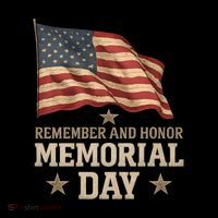 Remember and Honor Memorial Day Button thumb 1