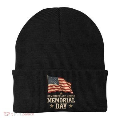 Remember and Honor Memorial Day Beanie