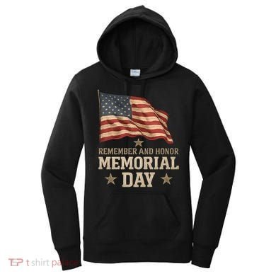 Remember and Honor Memorial Day Women's Hoodie