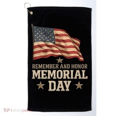 Remember and Honor Memorial Day Golf Towel