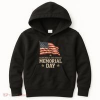 Remember and Honor Memorial Day Kids Hoodie thumb 0