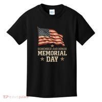 Remember and Honor Memorial Day Kids T-Shirt thumb 0