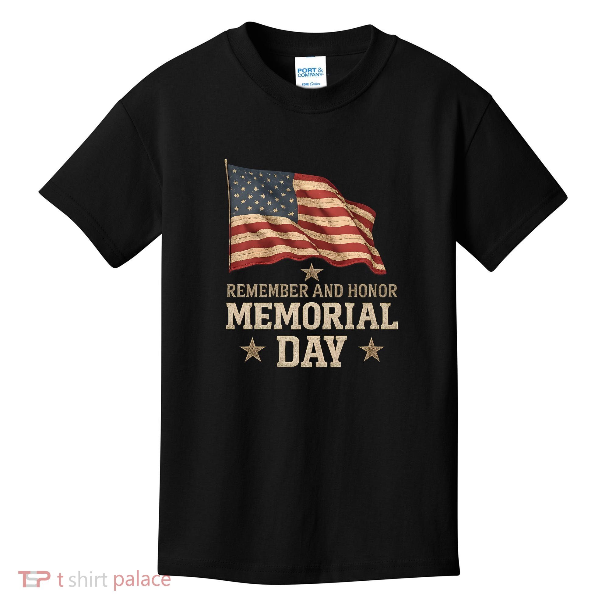 Remember and Honor Memorial Day Kids T-Shirt