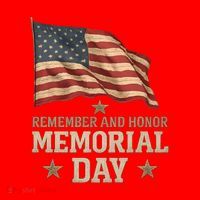 Remember and Honor Memorial Day Santa Hat thumb 1