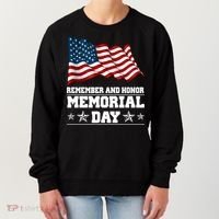 Remember And Honor Memorial Day Patriot Women's Sweatshirt thumb 0